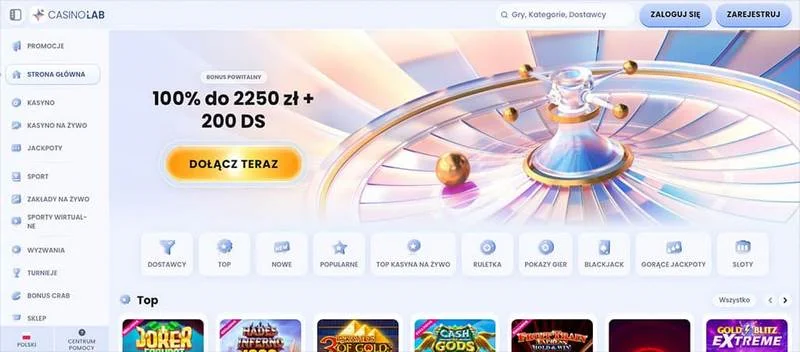 Casinolab - Zakłady Bukmacherskie Online z Niskim Wymogiem Obrotu